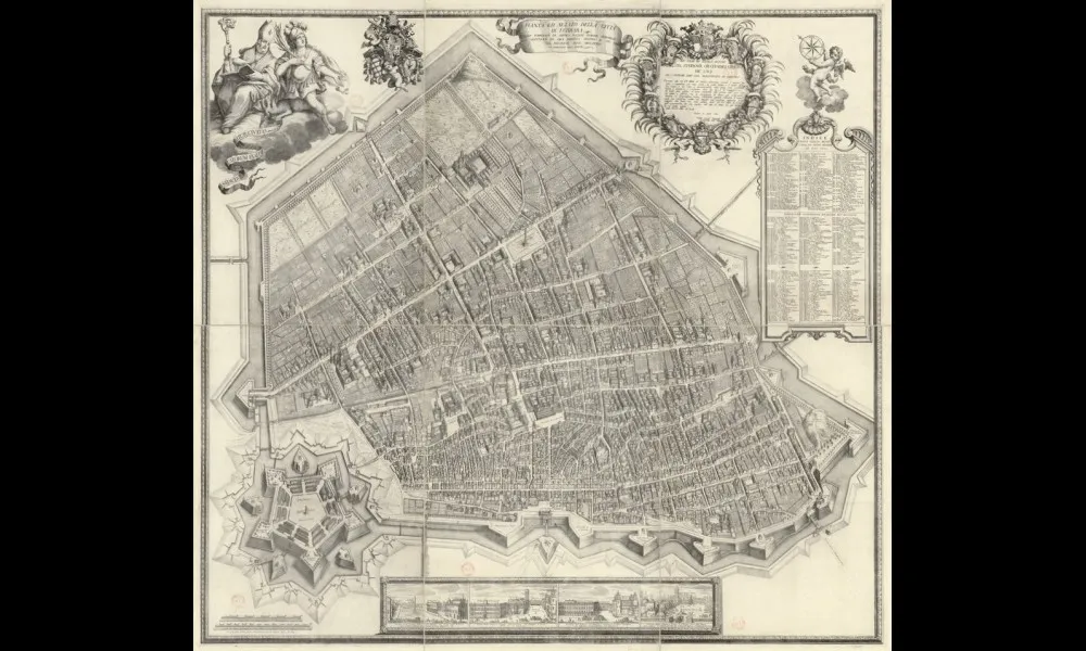 フェラーラの地図（1747）