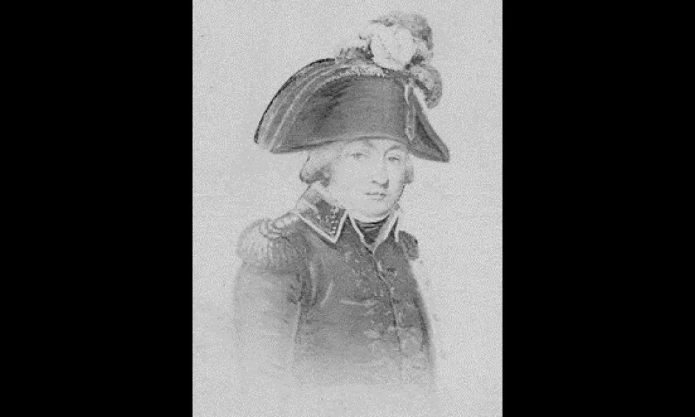 「未完成のボン将軍の肖像」。作者不明。