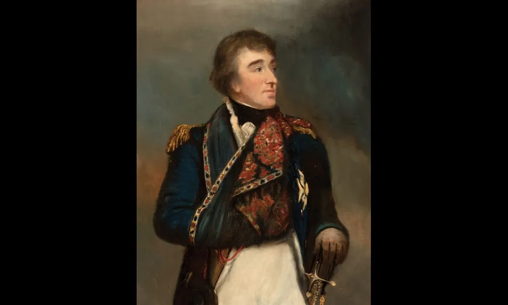 「ウィリアム・シドニー・スミス卿(Sir William Sidney Smith)」。ロバート・カー・ポーター(Robert Ker Porter)画。1802年初頭。